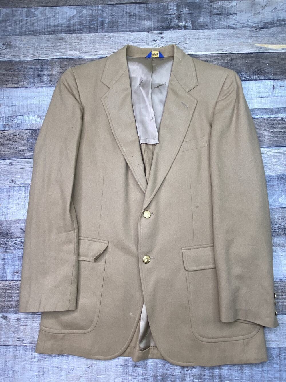 Pendleton Wool Camel Brown Sport Coat Blazer Men’s Size 40 Regular Vintage
